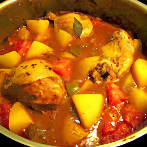 lebanese chicken and potato curry