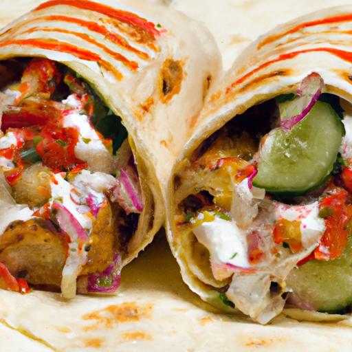 lebanese chicken shawarma wrap