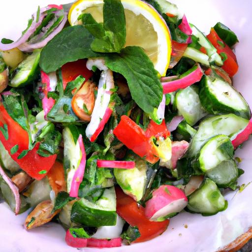 lebanese fattoush salad