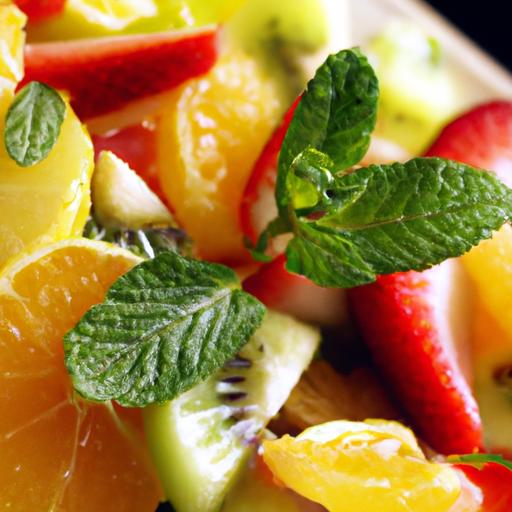 lebanese fruit salad with orange blossom