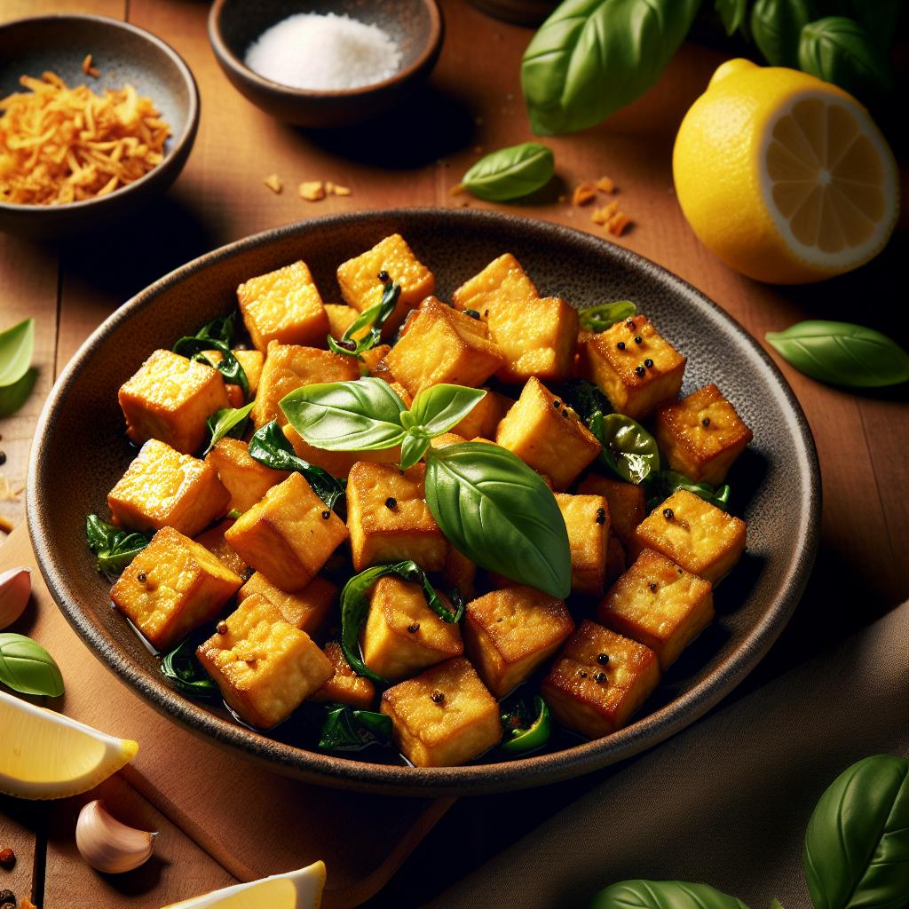 lemon basil tempeh