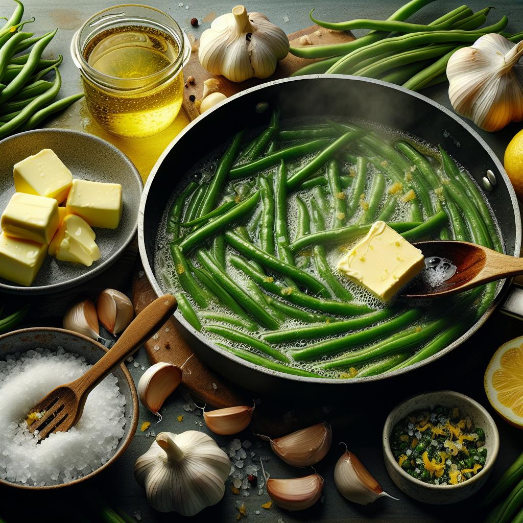 lemon butter green beans