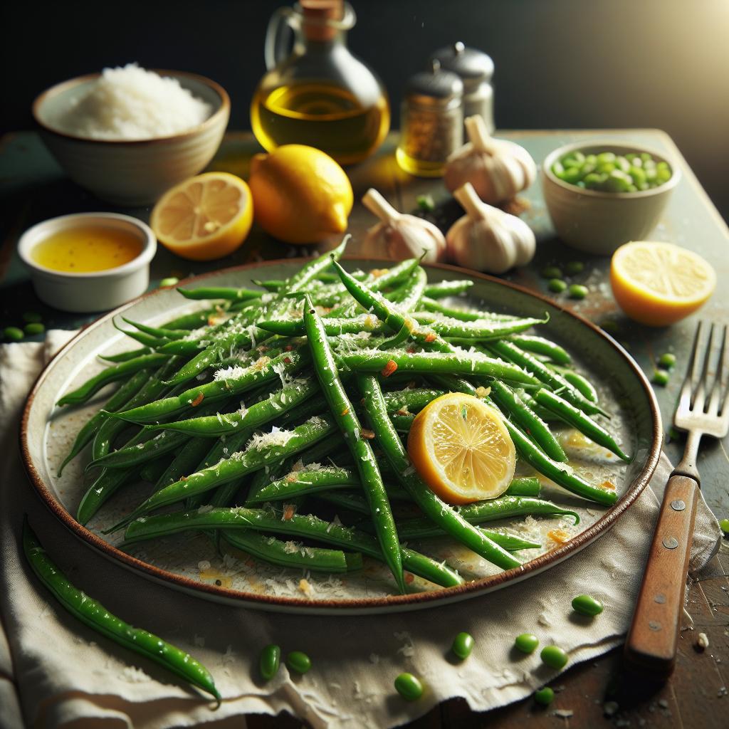 lemon garlic green beans