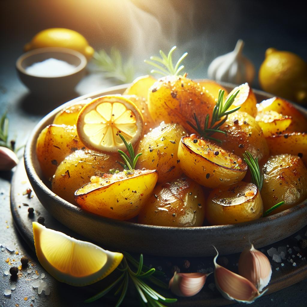 lemon garlic roasted potatoes