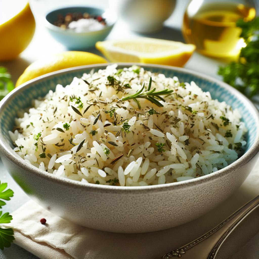 lemon herb rice