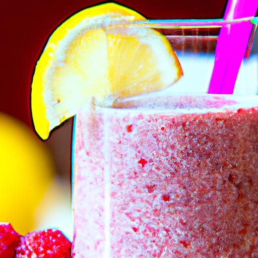 lemon raspberry protein shake