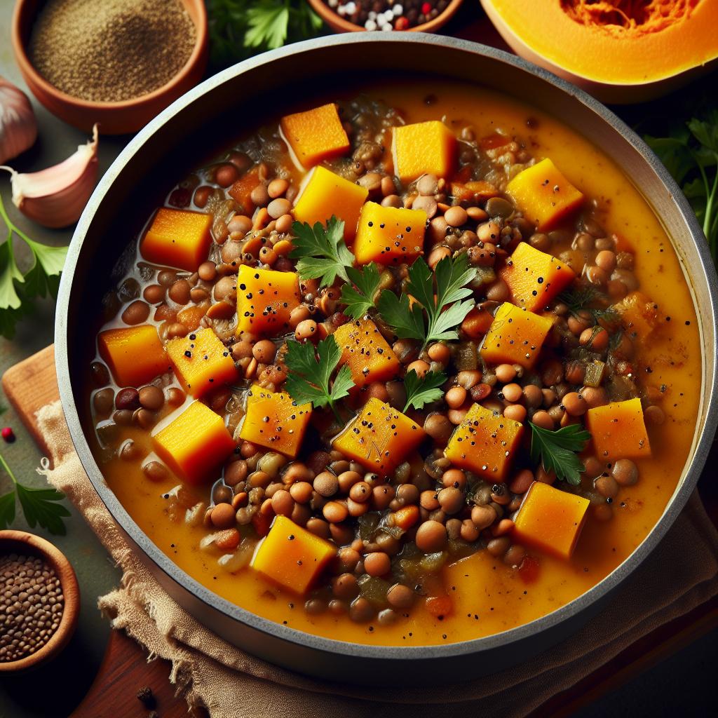 lentil and butternut squash soup