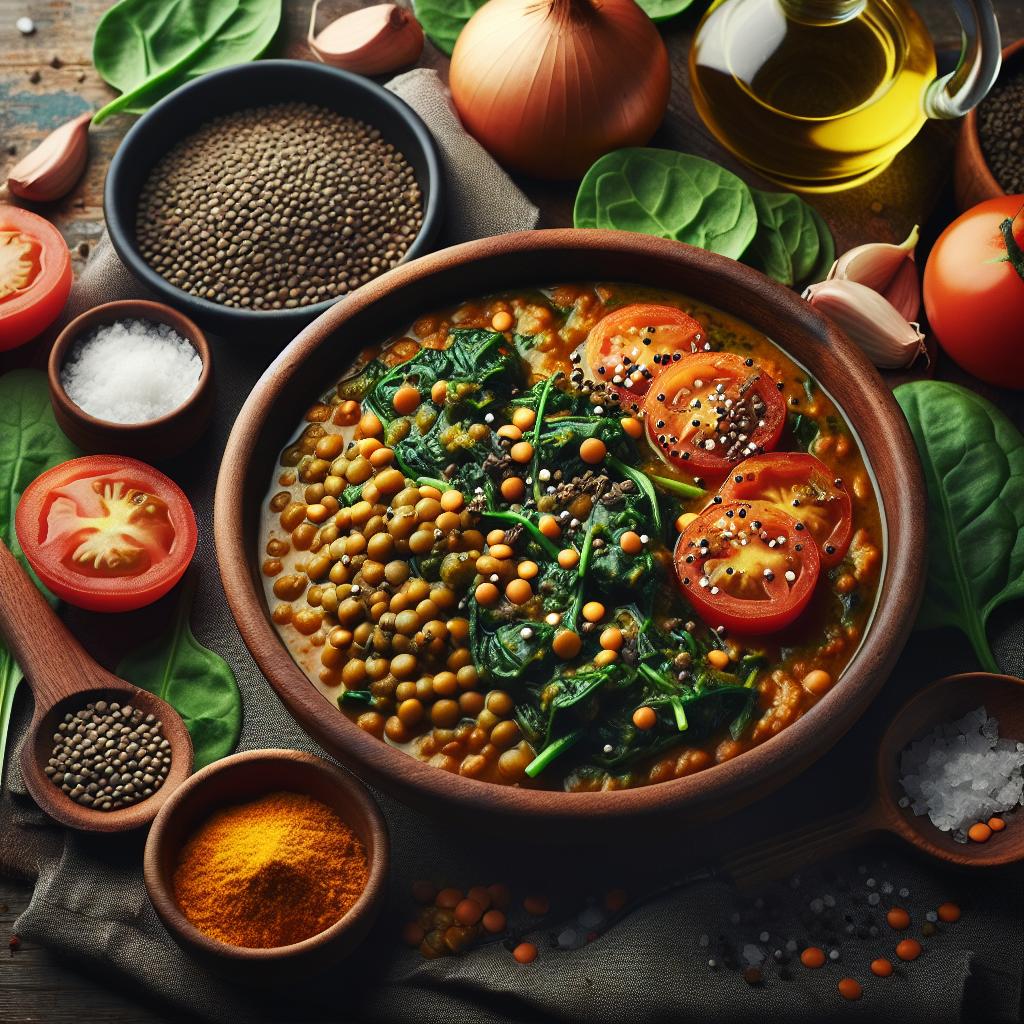 Lentil and Spinach Curry