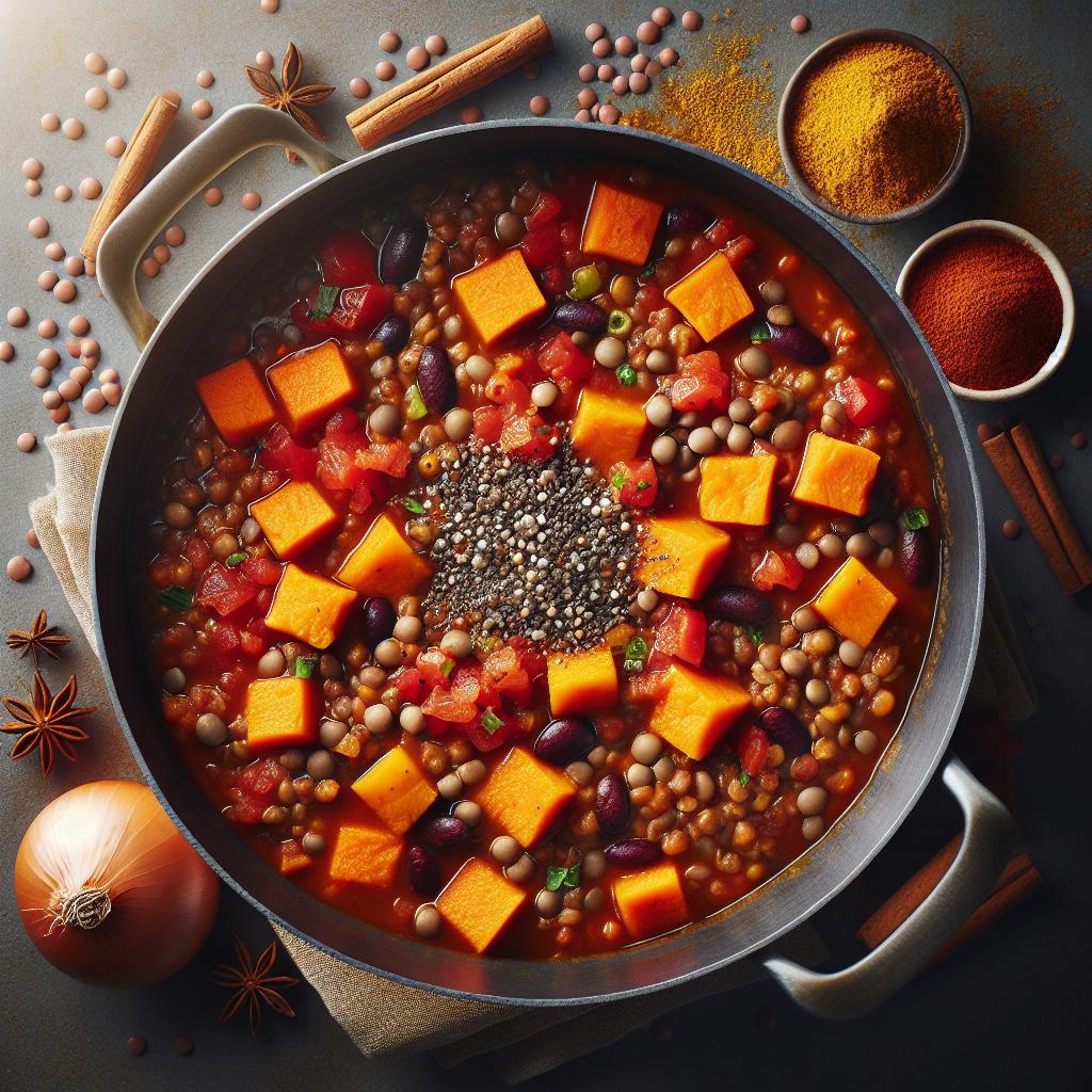 lentil and sweet potato chili