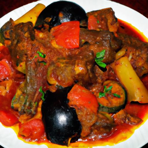 libyan lamb and eggplant curry