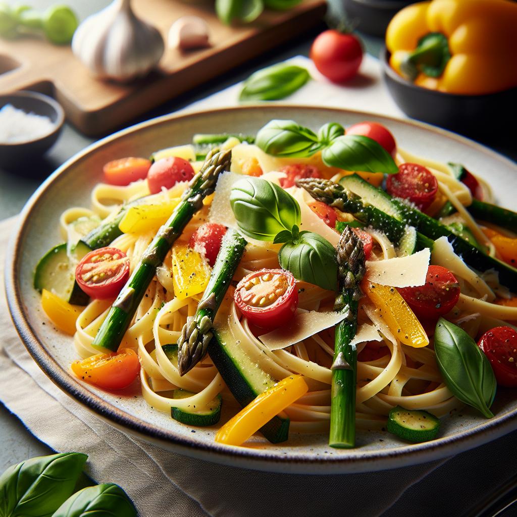 linguine primavera