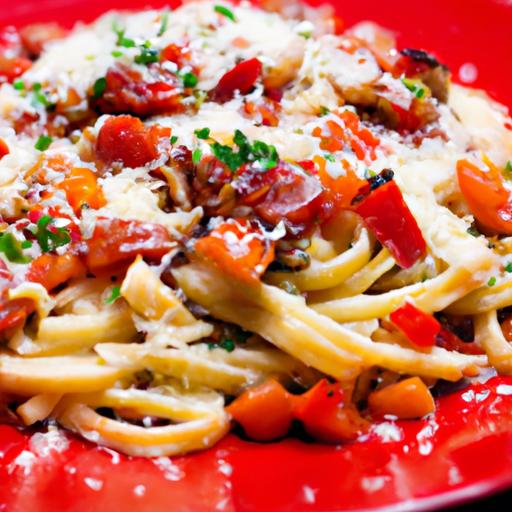 linguine with chorizo and tomato sauce