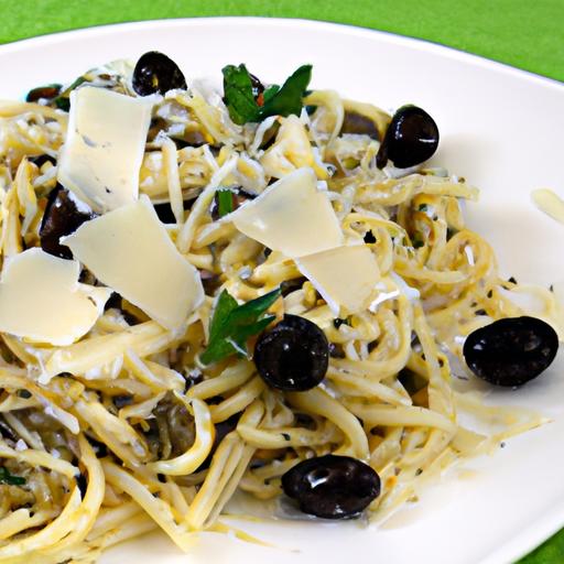 linguine with feta and olives