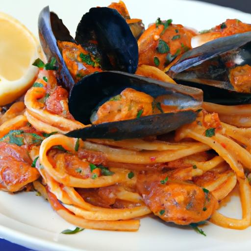 linguine with mussels and chorizo