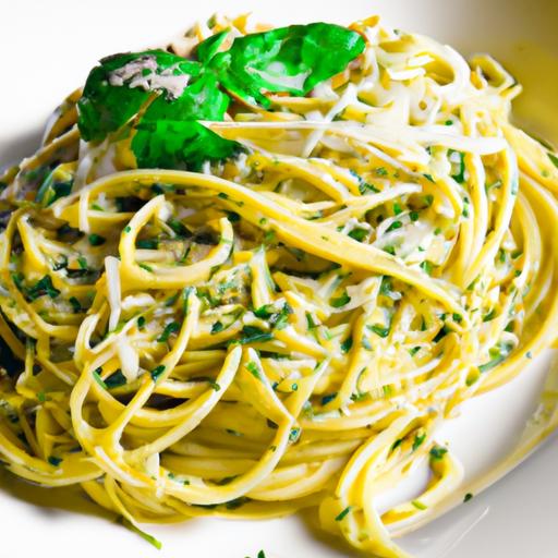 linguine with mustard and tarragon