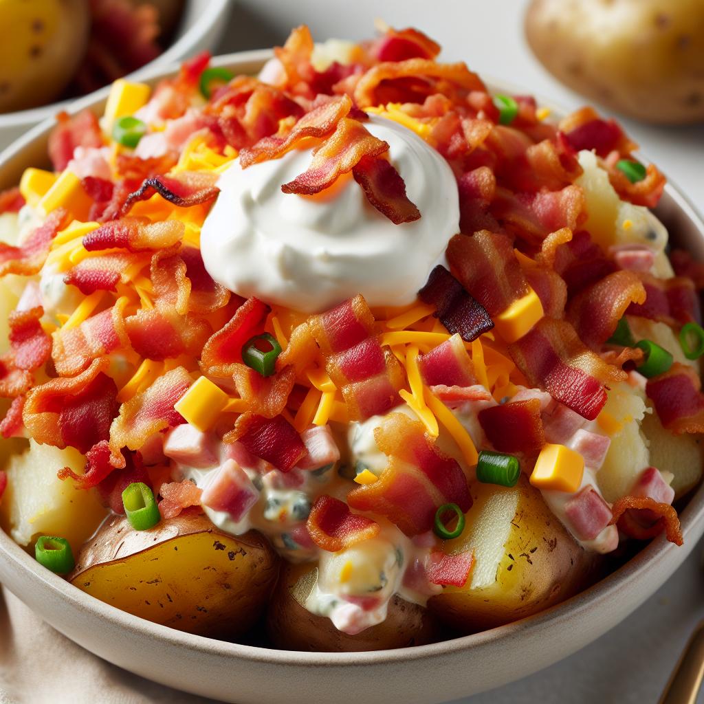 Loaded Baked Potato Salad with Bacon