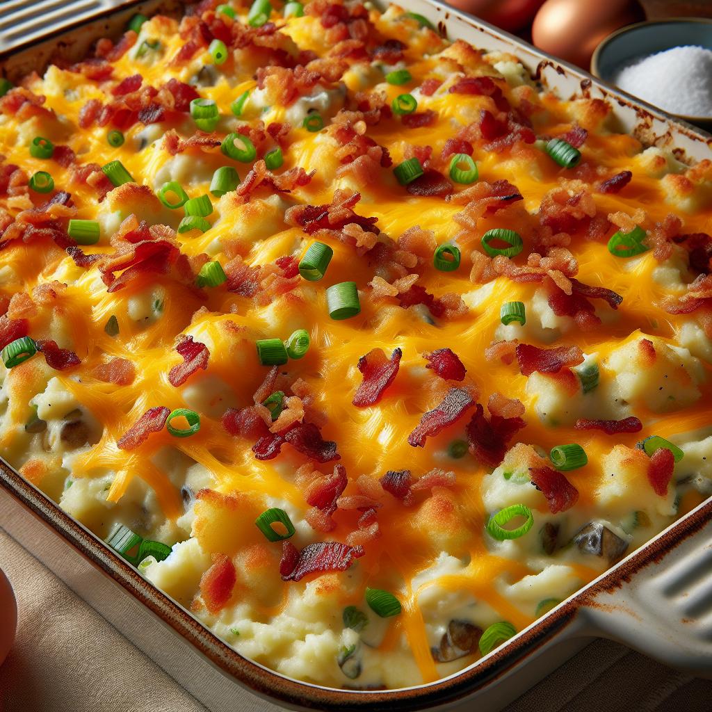 loaded mashed potato casserole