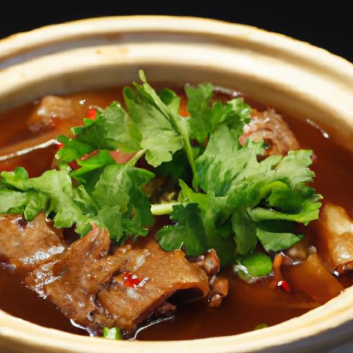 lu zhu huo shao (mutton stew)