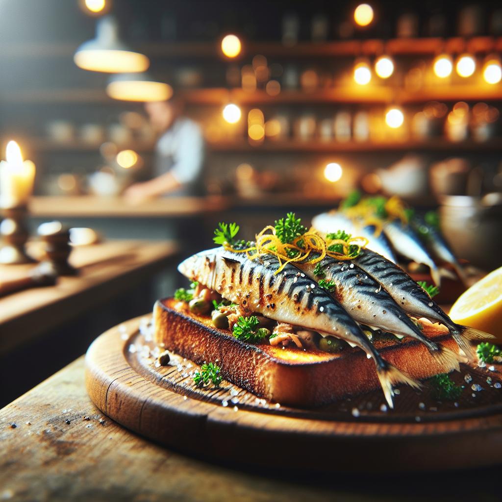 mackerel on toast