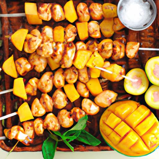 Mango and Chicken Skewers