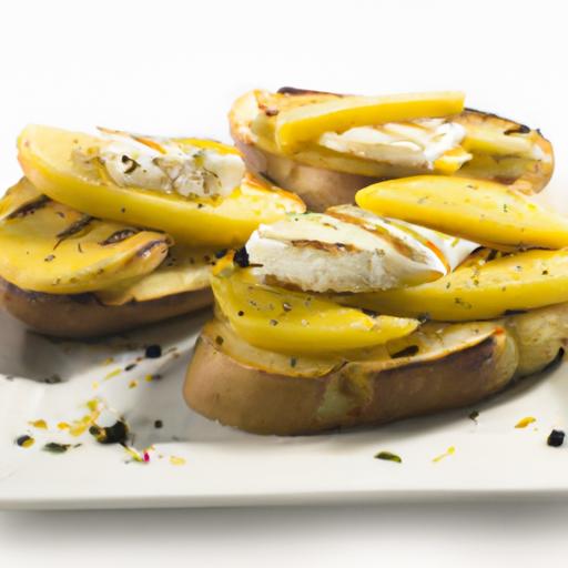 Mango and Goat Cheese Bruschetta