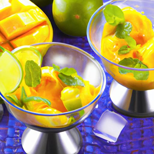 Mango and Lime Sorbet