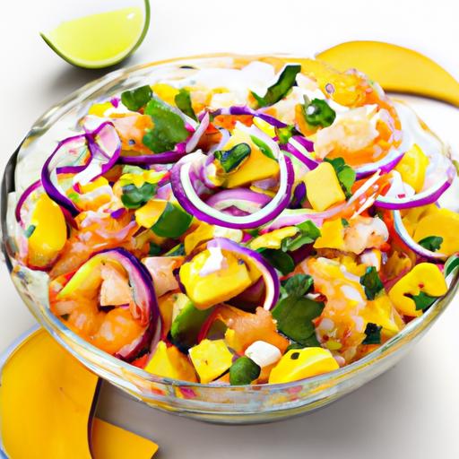 mango and shrimp ceviche