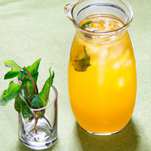 mango mint iced tea