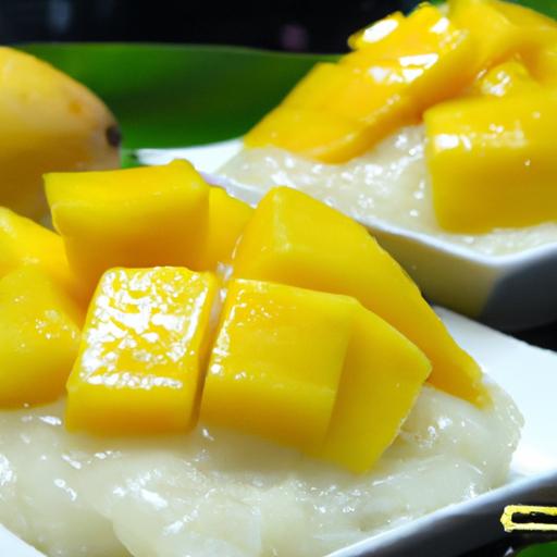 mango sticky rice pudding