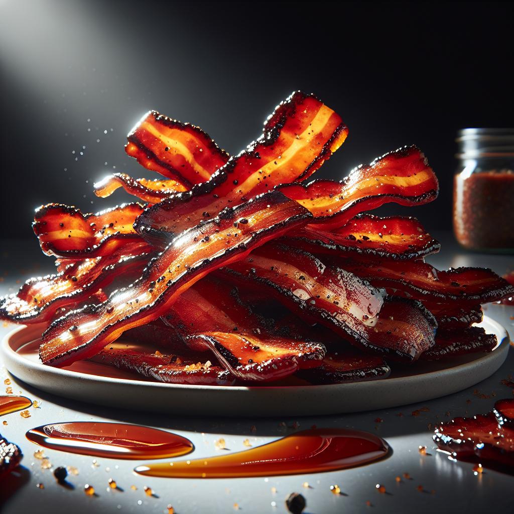 maple glazed bacon