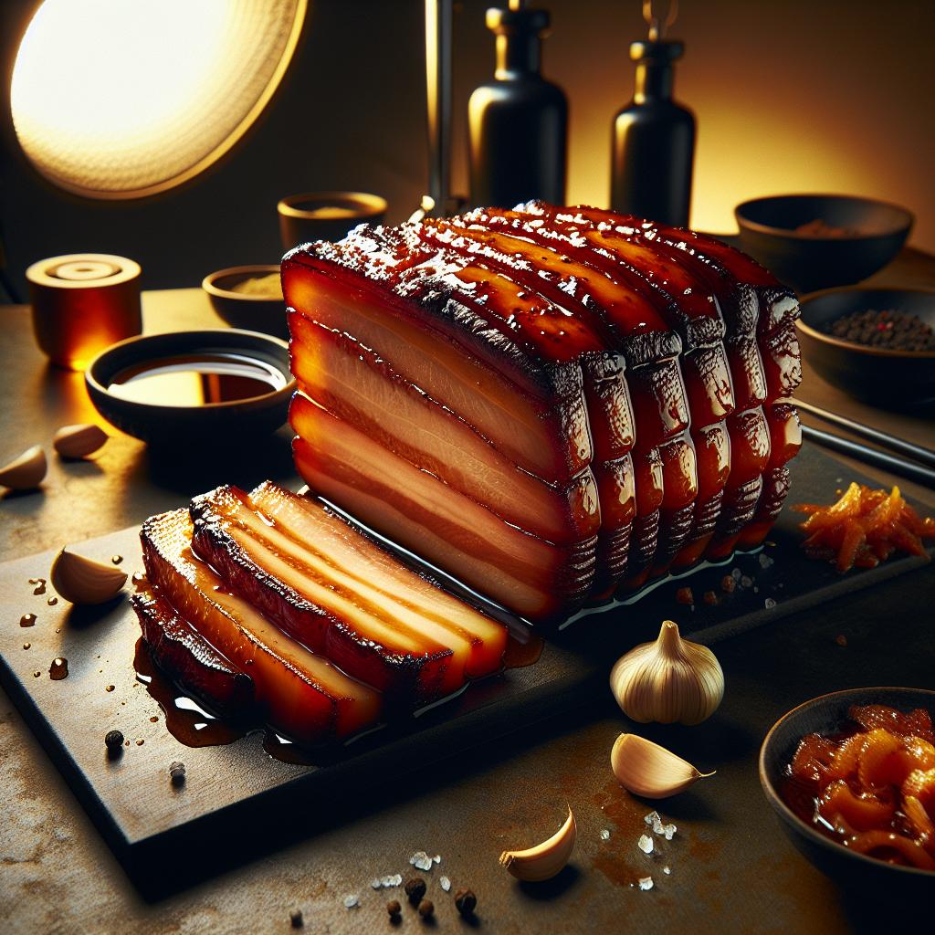 maple glazed pork belly