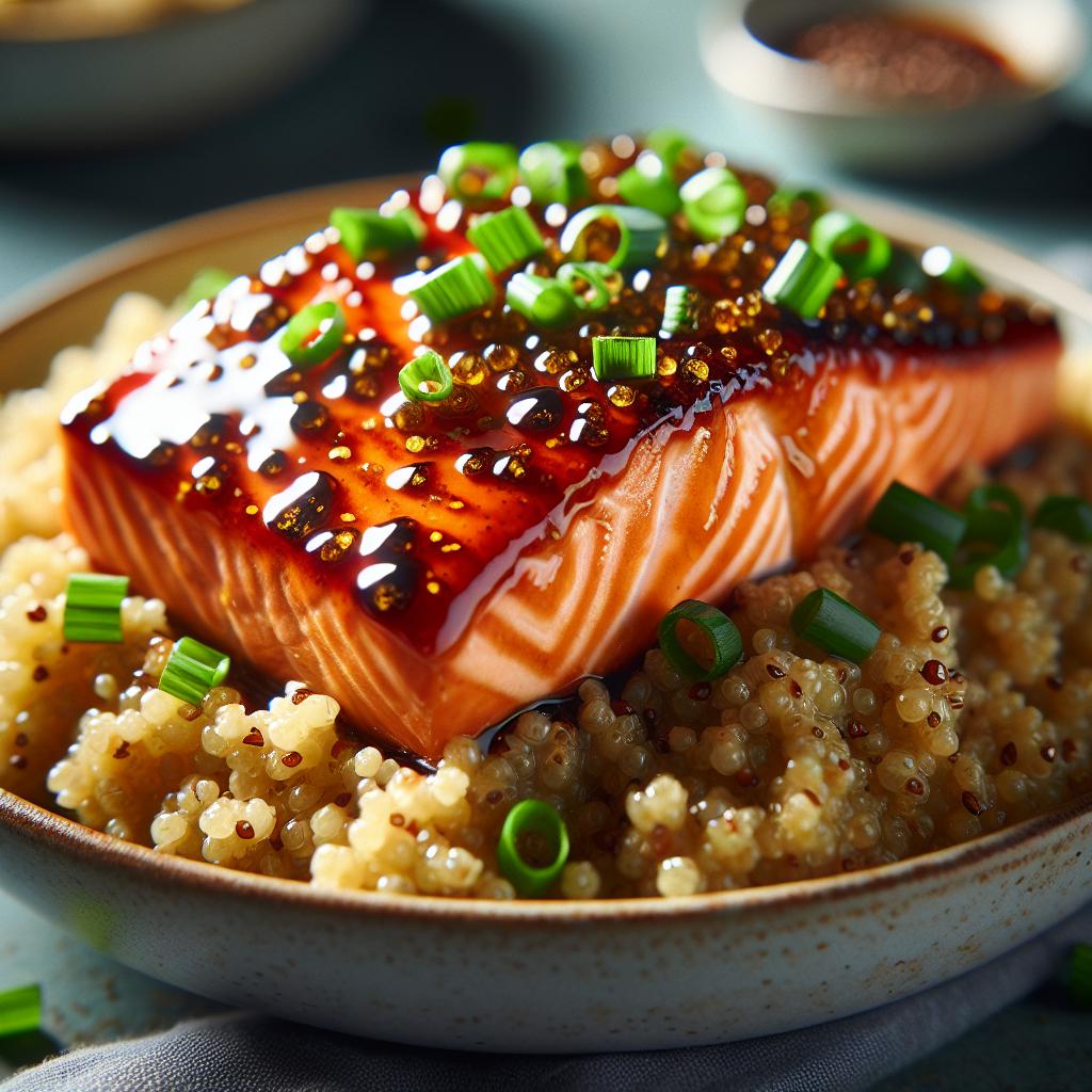 Maple Glazed Salmon with Quinoa