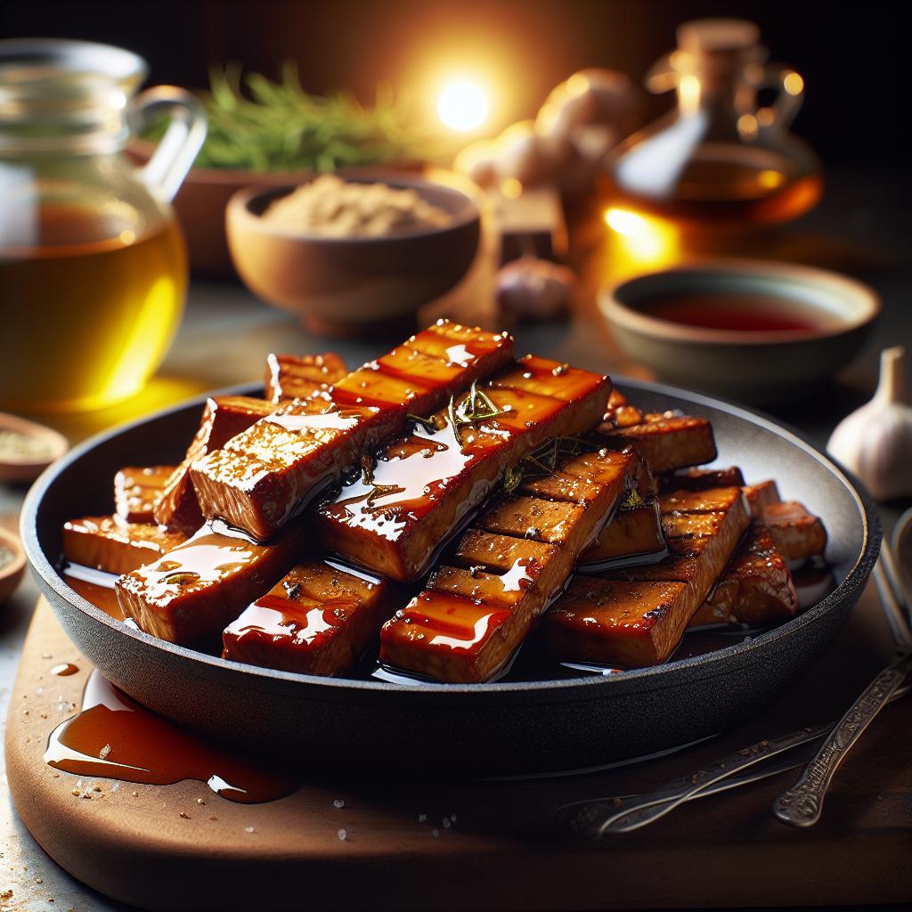 maple glazed tempeh