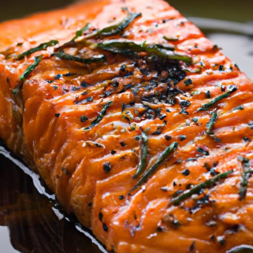 maple syrup glazed salmon