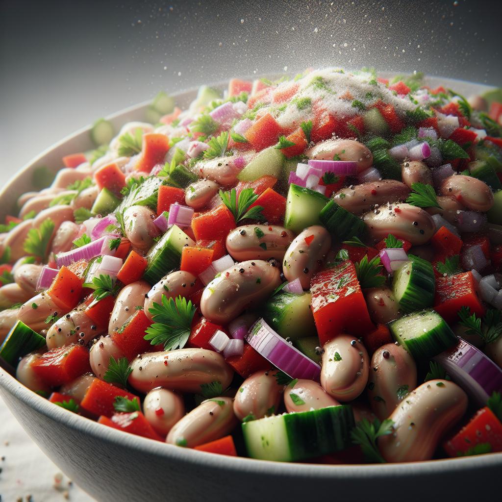 marinated bean salad