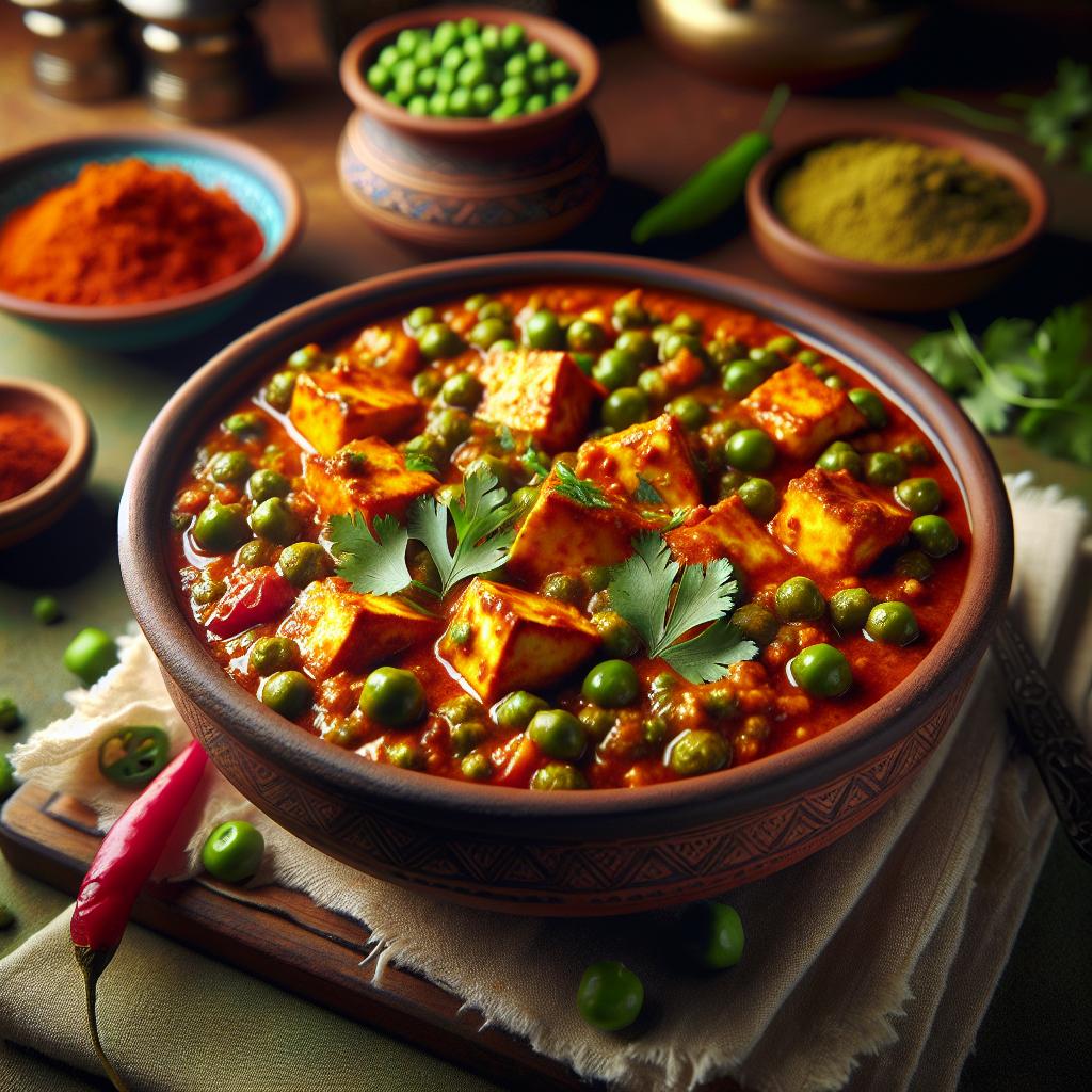 matar paneer