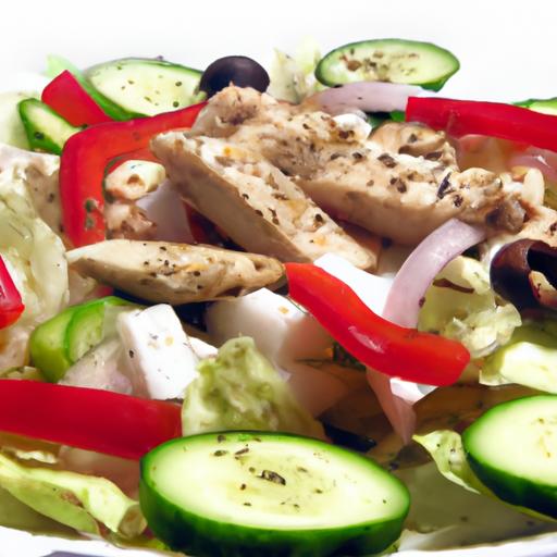 mediterranean chicken gyro salad