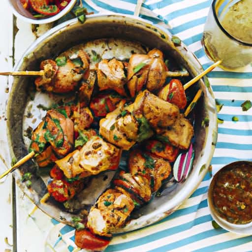 Mediterranean Grilled Chicken Skewers