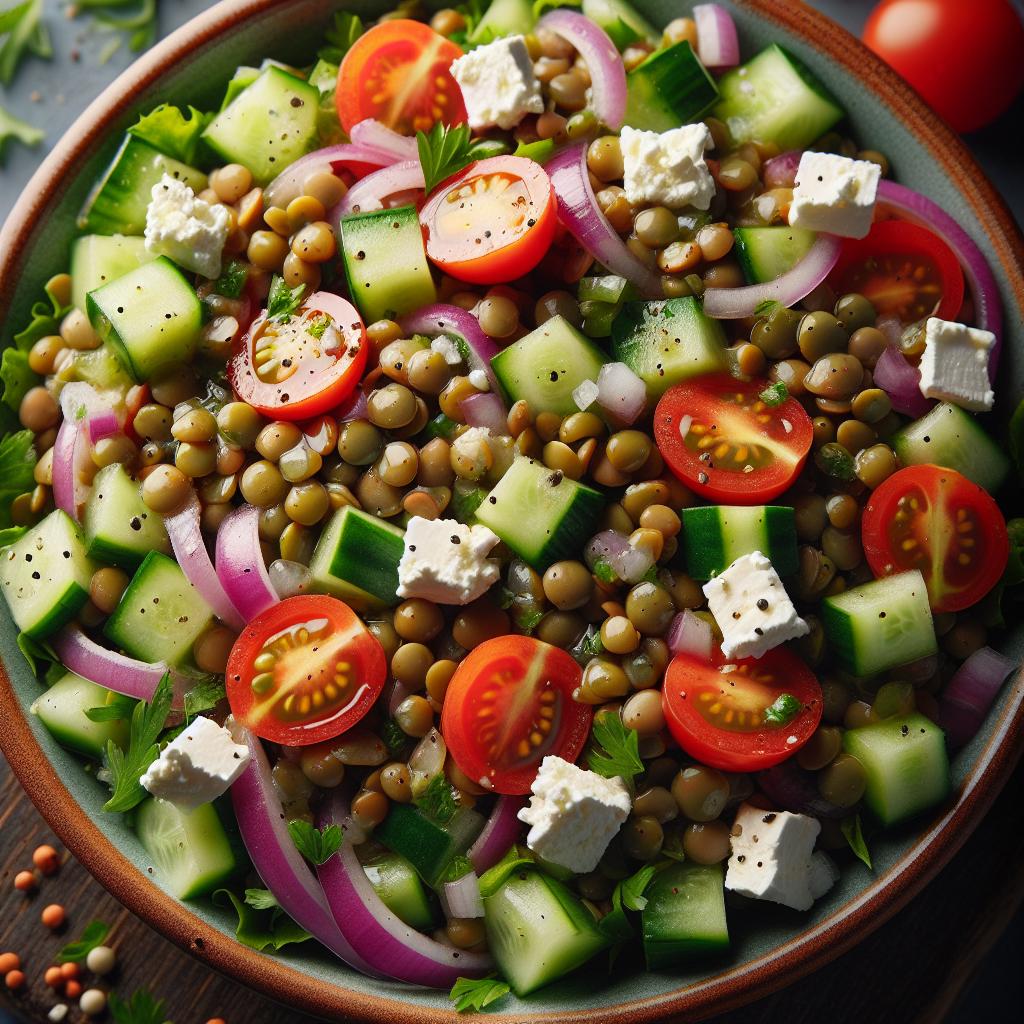 mediterranean lentil salad