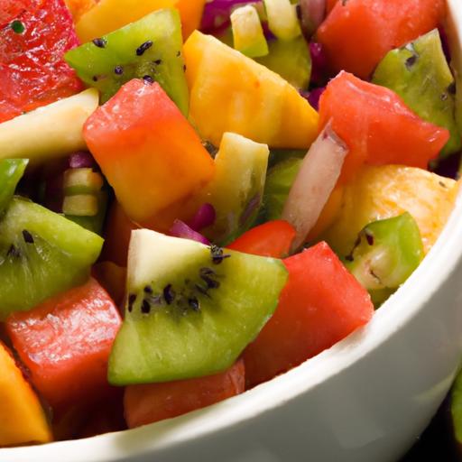 mexican fruit salad with chili lime