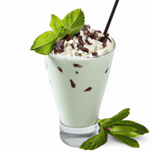 mint chocolate chip milkshake