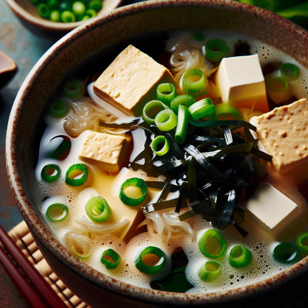 Miso Soup with Tofu and Wakame