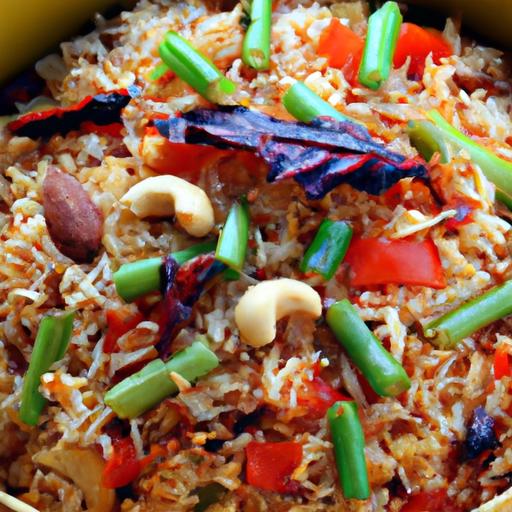 mixed vegetable pulao with basmati rice