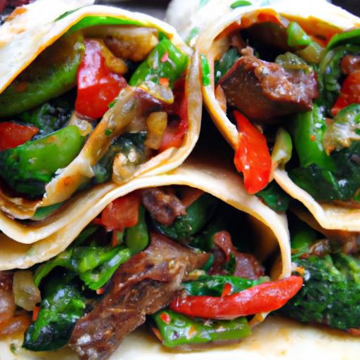 mongolian beef wraps