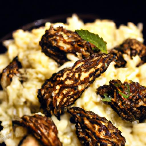 morel mushroom risotto