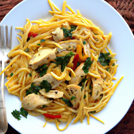 moroccan chicken linguine