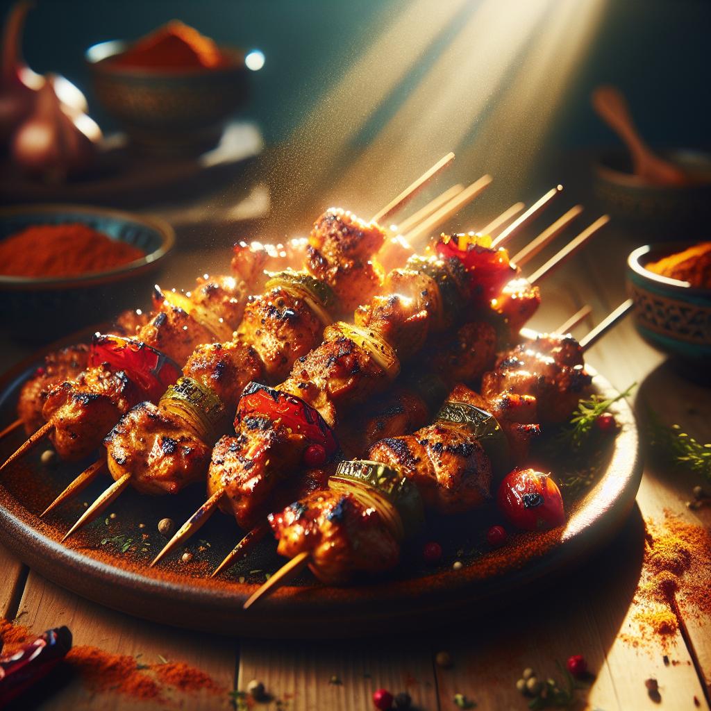 Moroccan Chicken Skewers