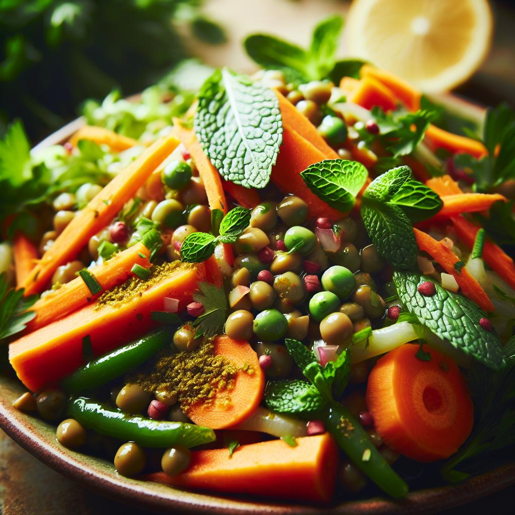 Moroccan Lentil and Carrot Salad