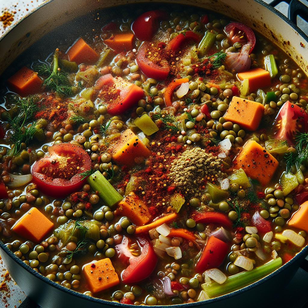 moroccan lentil and vegetable stew