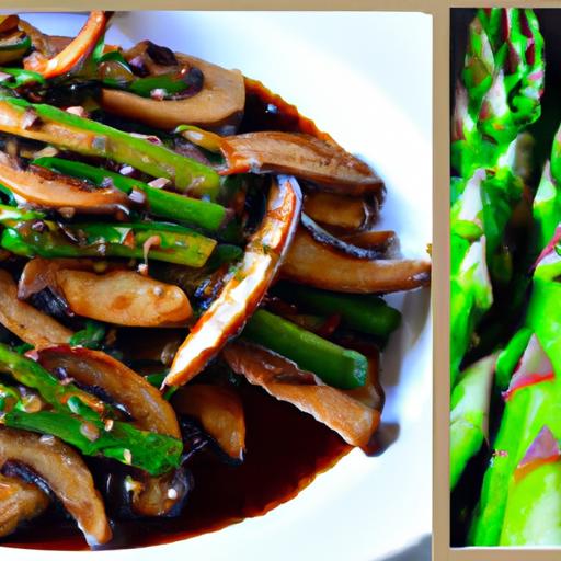 mushroom and asparagus stir fry